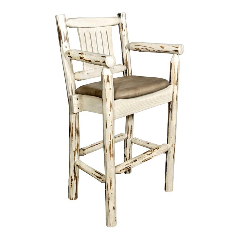 Tommy Bahama Home Ocean Club 30" Swivel Bar Stool in Taupe and Cream