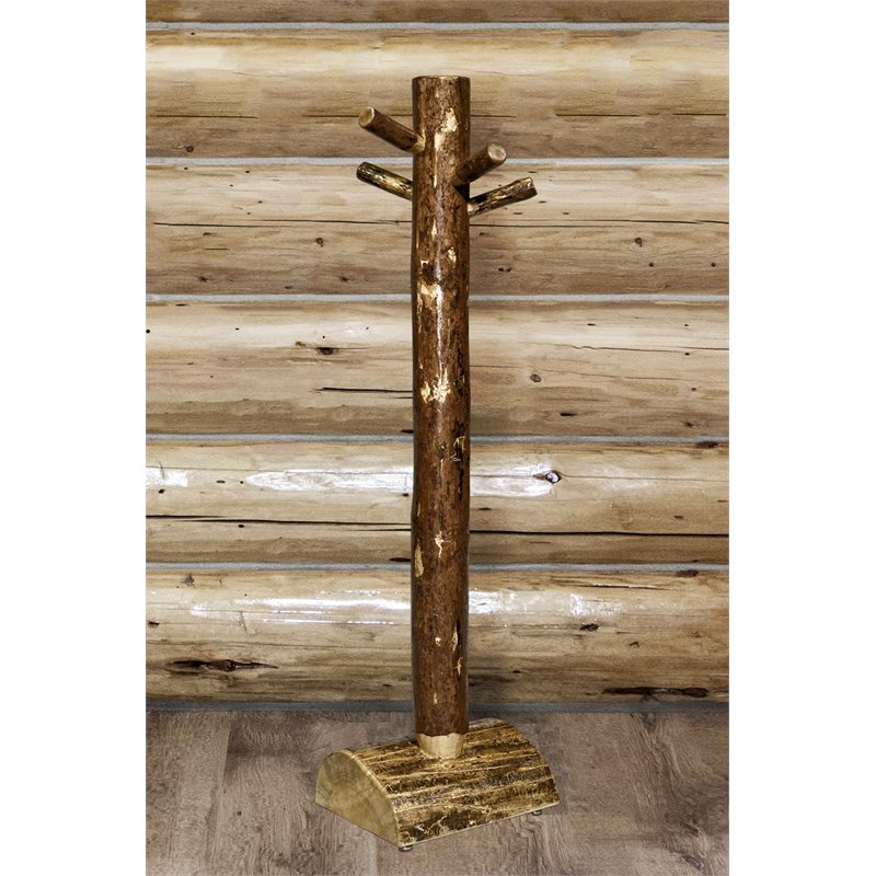Montana Woodworks Glacier Country Wood Coat Tree in Brown