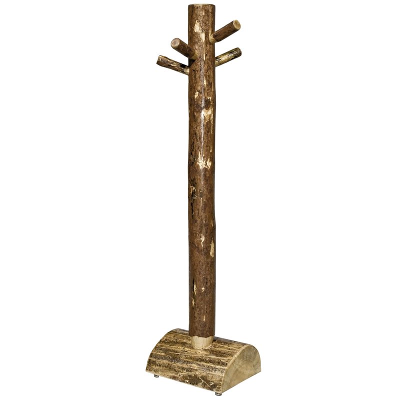 Montana Woodworks Glacier Country Wood Coat Tree in Brown