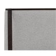 Sunpan Colette Modern Fabric and Solid Birch Wood King Bed in Gray/Brown