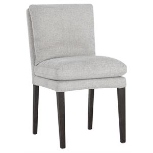 Sunpan Kansas 21.25&quot Modern Fabric and Wood Dining Chair in Belfast Heather Gray