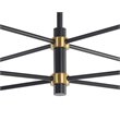 Sunpan Briggs 16-light Modern Metal Chandelier with Bronze Hardware in Black