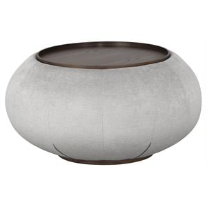 Sunpan Zenzi 34.5&quot Modern Fabric Coffee Table in Polo Club Stone