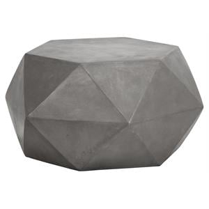 Sunpan Constance 31&quot Contemporary Concrete Coffee Table in Gray