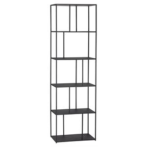 Sunpan Eiffel 23.5&quot Modern Metal Small Bookcase in Matte Black