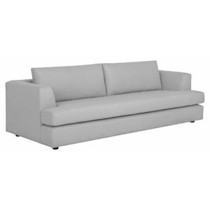 Sunpan Cascade 17&quot Contemporary Fabric Sofa with Bold Base in Gray