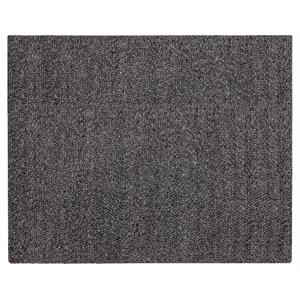 sunpan umea 8x10 contemporary wool hand-woven rug in black finish