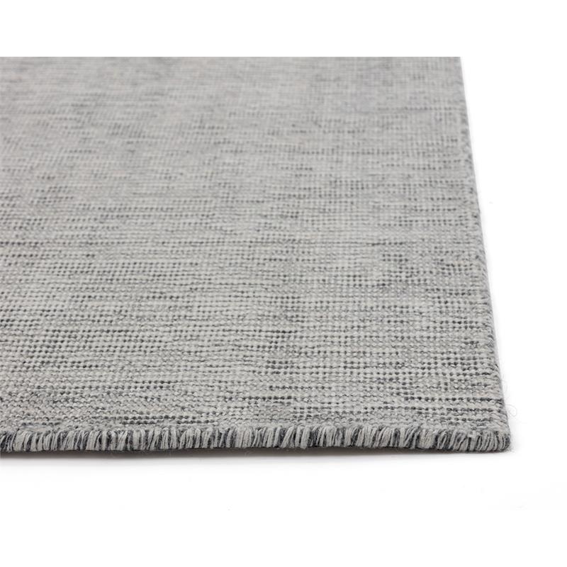 Sunpan Whistler 9x12 Modern Wool Hand-Loomed Rug in Gray Finish