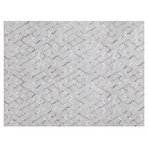 sunpan bordeaux 9x12 modern fabric hand-made rug in ivory/gray