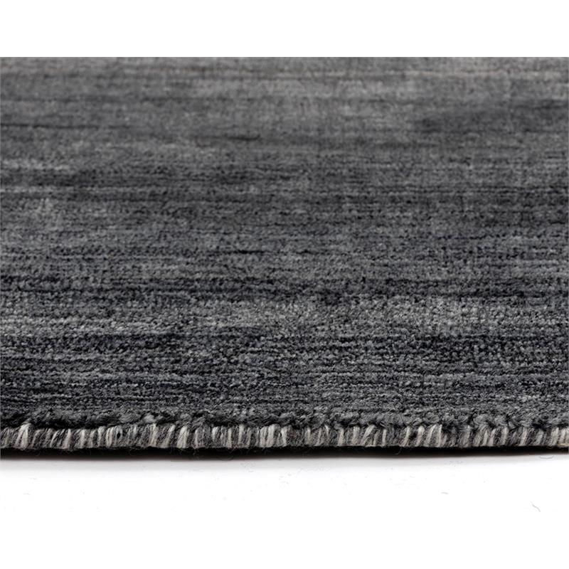 Sunpan Lagos 5x8 Modern Viscose Fabric Hand-Loomed Rug in Gray