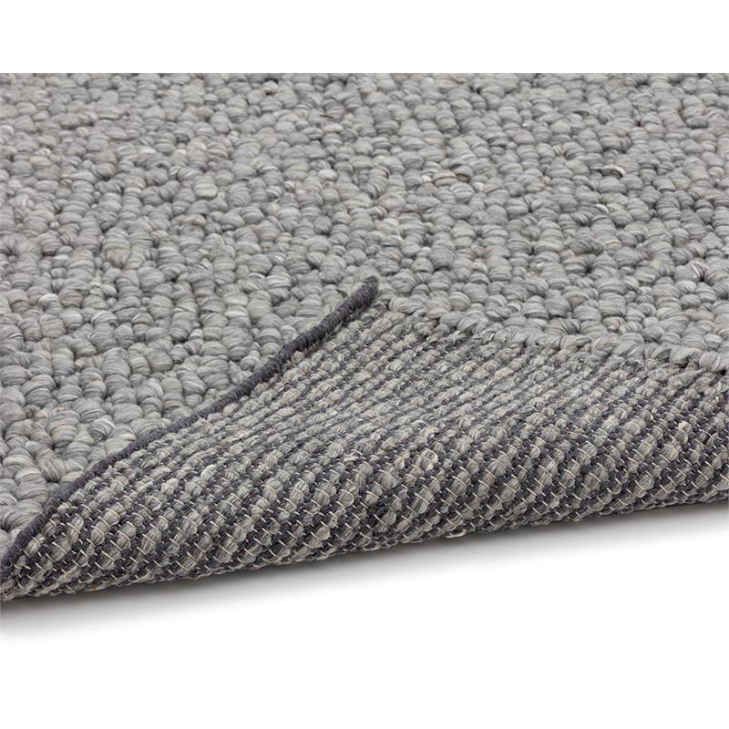 Sunpan Umea 8x10 Contemporary Wool Hand-Woven Rug in Silver Finish