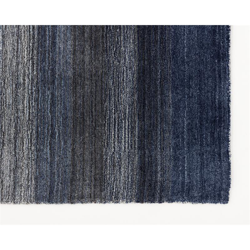 Sunpan Lagos 8x10 Modern Viscose Fabric Hand-Loomed Rug in Blue