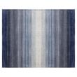Sunpan Lagos 8x10 Modern Viscose Fabric Hand-Loomed Rug in Blue