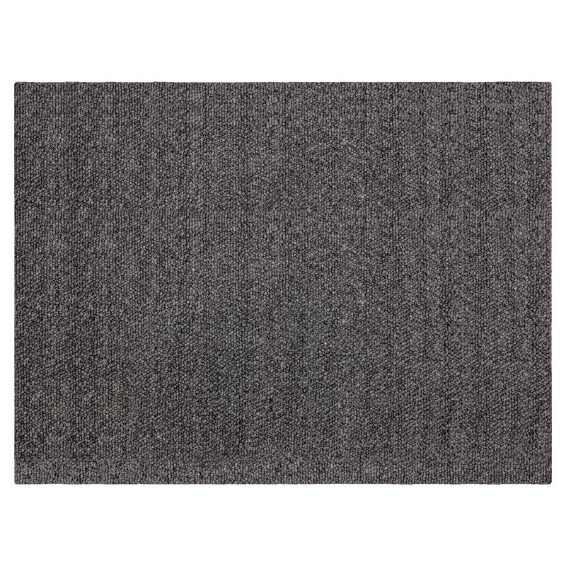 Sunpan Umea 9x12 Contemporary Wool Hand-Woven Rug in Black Finish