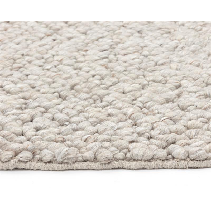 Sunpan Umea 9x12 Contemporary Wool Hand-Woven Rug in Gray Finish