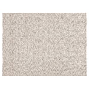 sunpan umea 9x12 contemporary wool hand-woven rug in gray finish