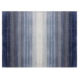 sunpan lagos 9x12 modern viscose fabric hand-loomed rug in blue