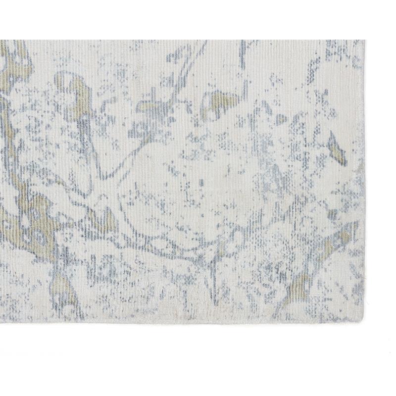 Sunpan Marrakech 9x12 Modern Viscose Fabric Hand-Loomed Rug in Gray