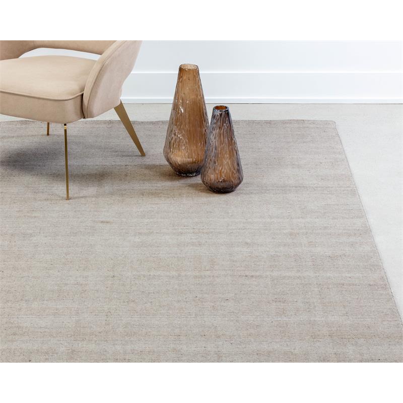 Sunpan Whistler 9x12 Modern Wool Hand-Loomed Rug in Brown Finish