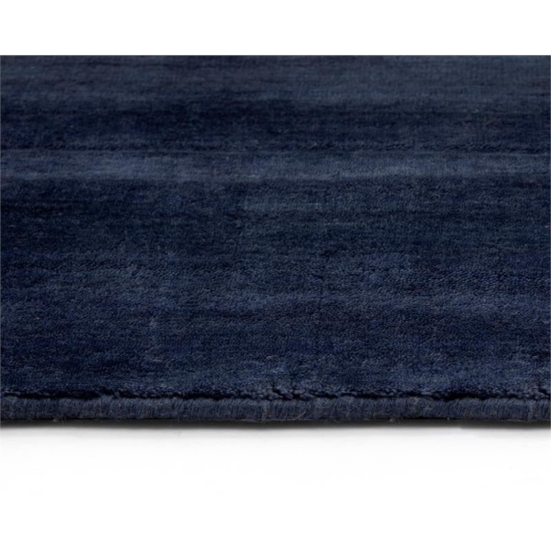 Sunpan Alaska 9x12 Modern Viscose Fabric Hand-Loomed Rug in Navy