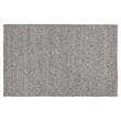 Sunpan Umea 5x8 Contemporary Wool Hand-Woven Rug in Silver Finish