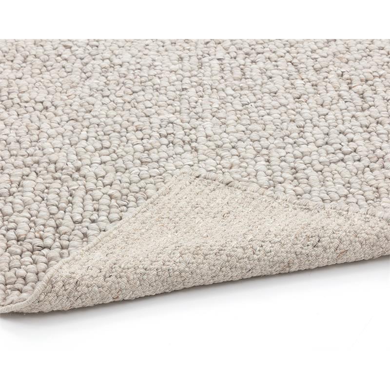 Sunpan Umea 5x8 Contemporary Wool Hand-Woven Rug in Gray Finish