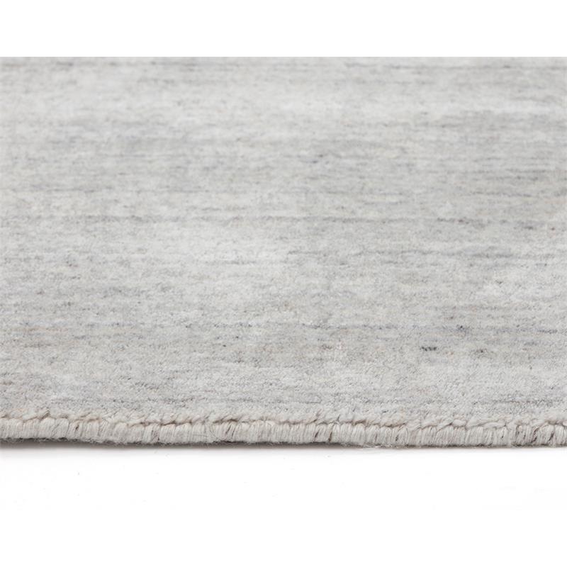 Sunpan Alaska 5x8 Modern Viscose Fabric Hand-Loomed Rug in Gray/Ivory