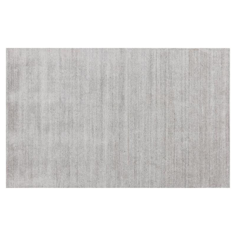 Sunpan Alaska 5x8 Modern Viscose Fabric Hand-Loomed Rug in Gray/Ivory