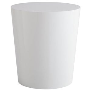 Sunpan Montague 20&quot Contemporary Wood End Table in High Gloss White