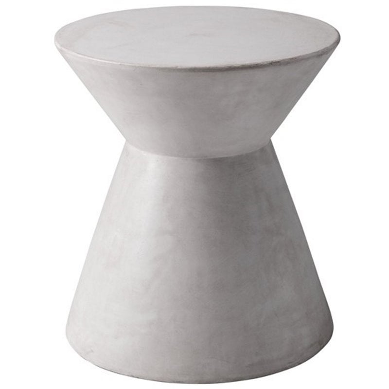 Best Selling Sunpan Astley 17 5 Round Modern Sealed Concrete End Table In White Accuweather Shop