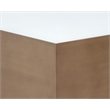Shiloh Coffee Table - White Glass Top and Gold Steel Base