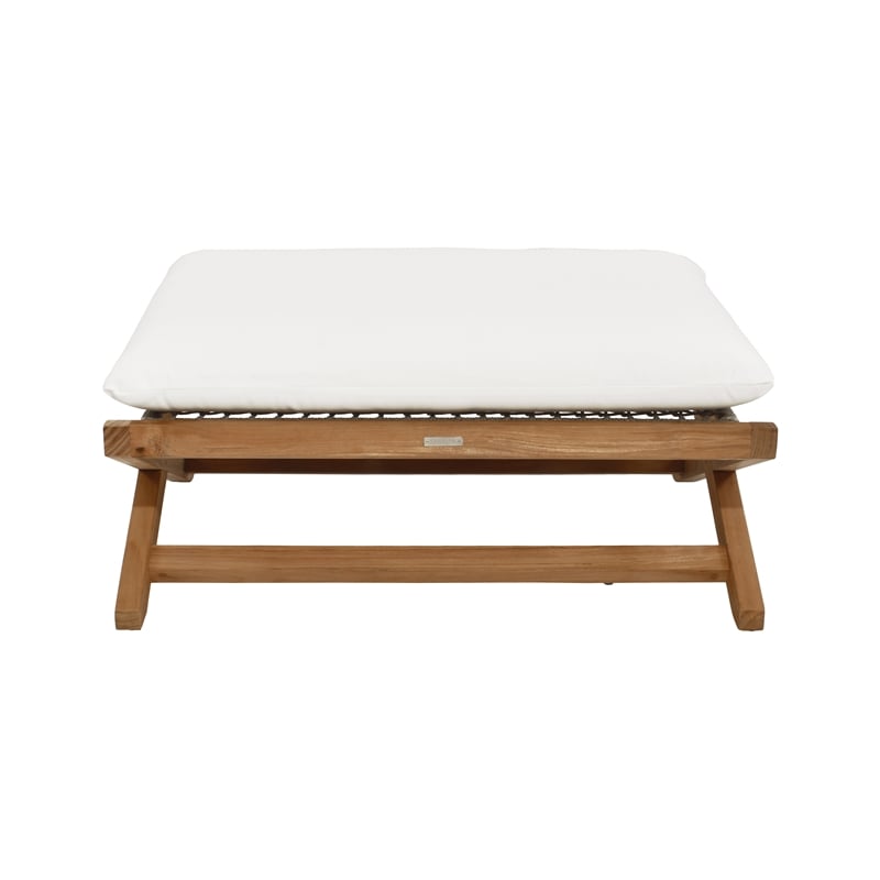 Sunpan Bari Outdoor Stool - Natural - Stinson White