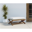 Sunpan Bari Outdoor Stool - Natural - Stinson White