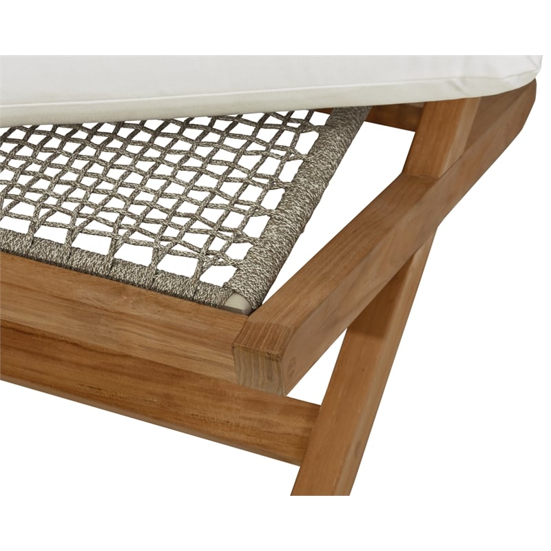 Sunpan Bari Outdoor Stool - Natural - Stinson White