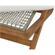 Sunpan Bari Outdoor Stool - Natural - Stinson White