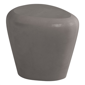 sunpan corvo concrete side table - gray