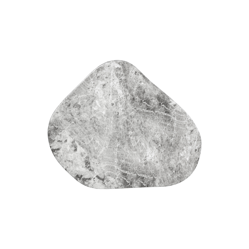 Sunpan Dali Concrete End Table - Large - Marble Look - Gray