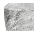 Sunpan Dali Concrete End Table - Large - Marble Look - Gray