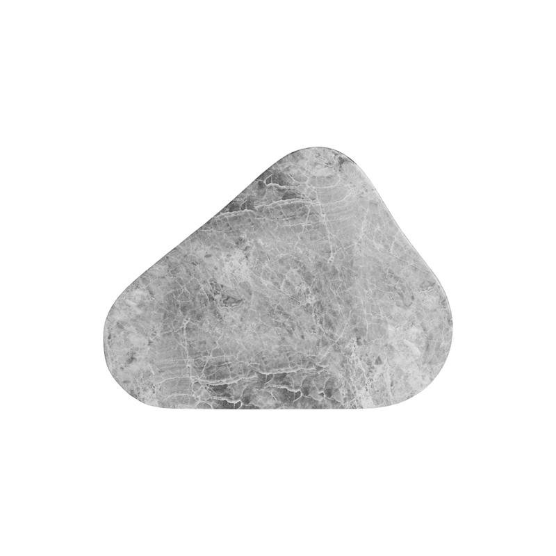 Sunpan Dali Concrete End Table - Small - Marble Look - Gray