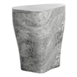 Sunpan Dali Concrete End Table - Small - Marble Look - Gray
