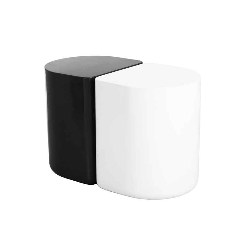 Brant House Dree Concrete End Table - Black
