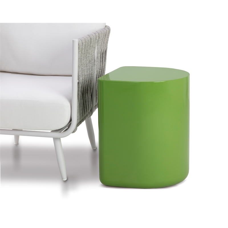 Brant House Dree Concrete End Table - Olive Green