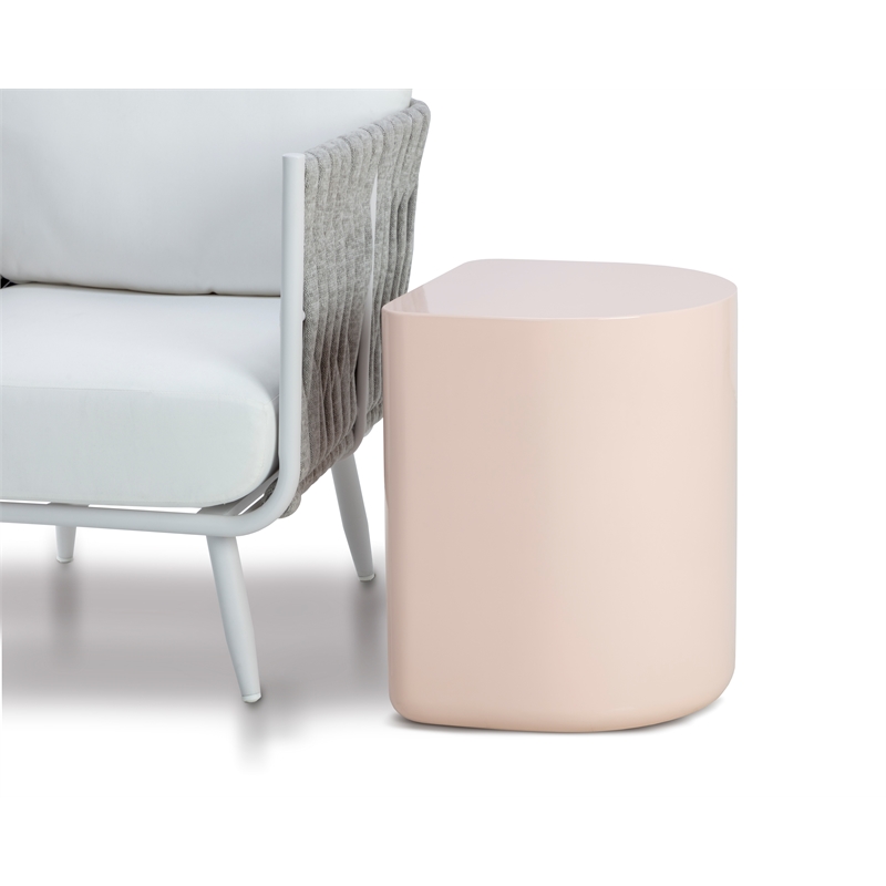 Brant House Dree Concrete End Table - Pink