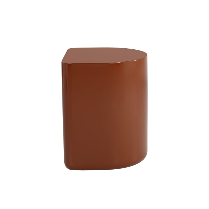 Brant House Dree Concrete End Table - Terra Cotta