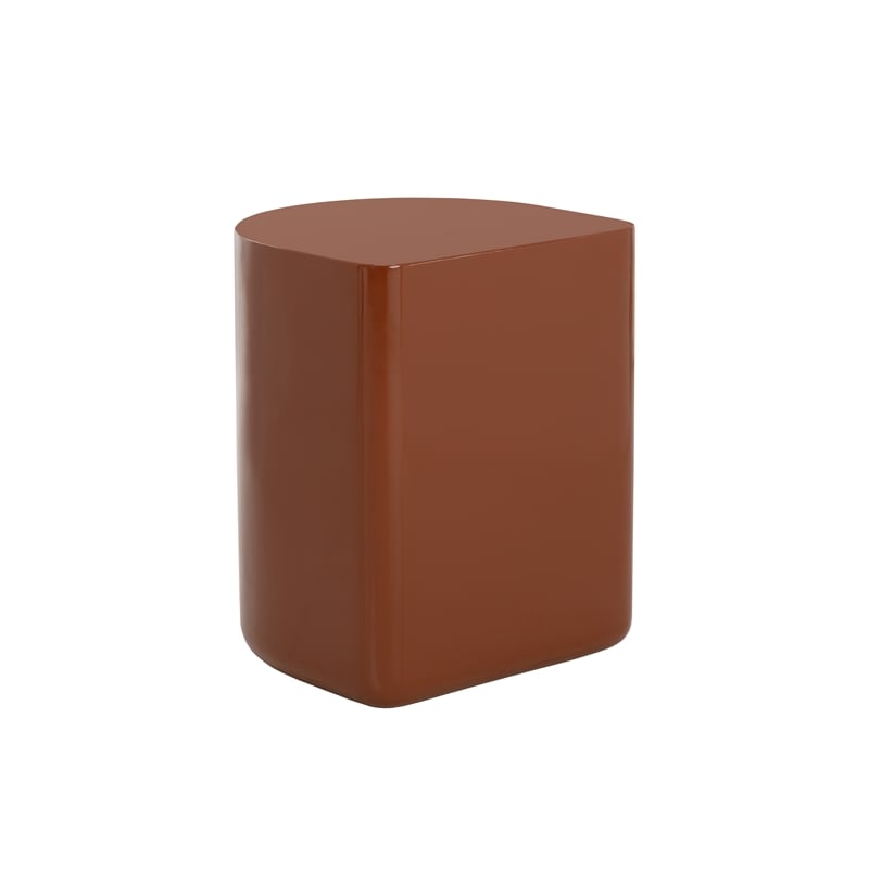 Brant House Dree Concrete End Table - Terra Cotta