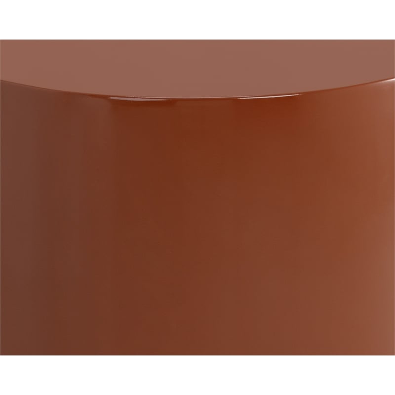 Brant House Dree Concrete End Table - Terra Cotta