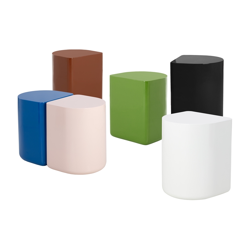 Brant House Dree Concrete End Table - Terra Cotta