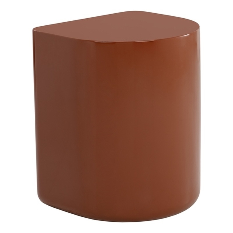 Brant House Dree Concrete End Table - Terra Cotta