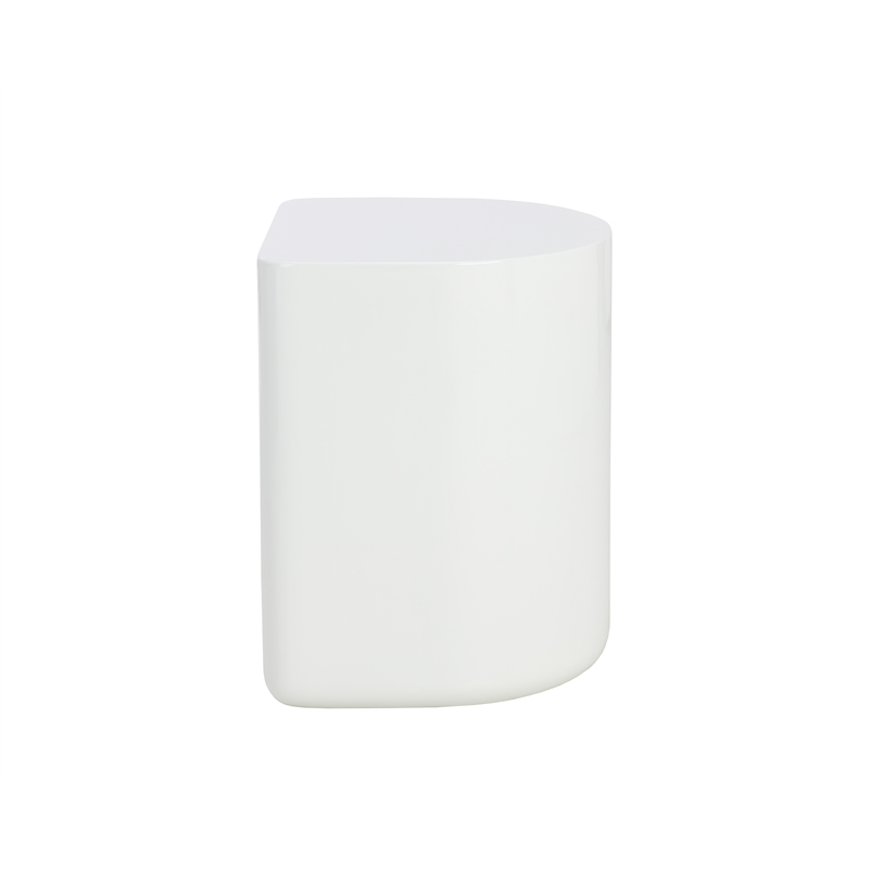 Brant House Dree Concrete End Table - White