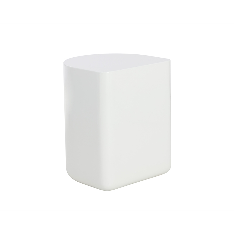 Brant House Dree Concrete End Table - White
